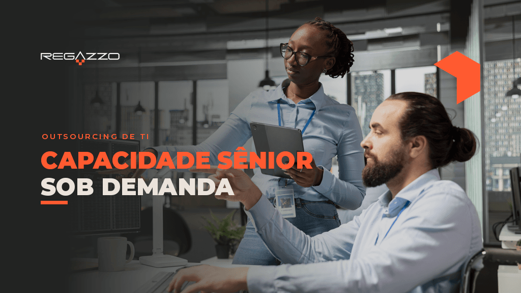 Time sênior de outsourcing de TI da Regazzo em projeto de desenvolvimento